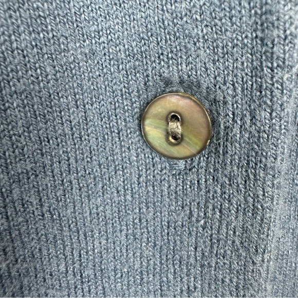 J.Jill Longline V front Button Cardigan,Cornflower Blue, Size Medium - Picture 8 of 11